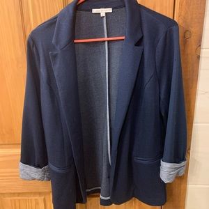 Skies are blue asa knit blazer